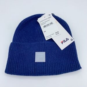 Fila Navy Knit Winter Hat